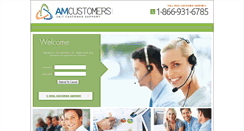 Desktop Screenshot of amcustomers.com
